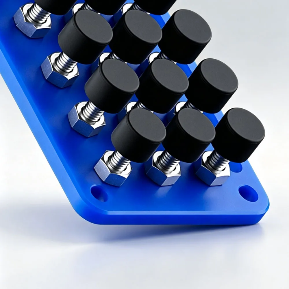 1Pcs Urethane Stopper Bolt Low‑Elasticity Rubber Buffer Screw Anti‑Collision Rubber Coated Screw