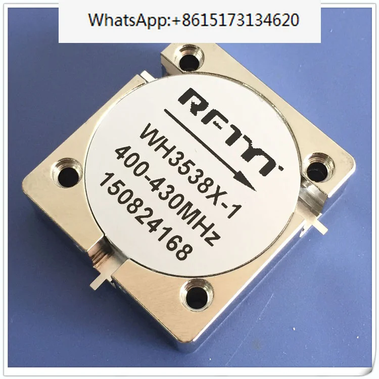 Clockwise 400-430MHz Embedded Microstrip RF Circulator WH3538X-1, Frequency 350-1300 Can Be Customized