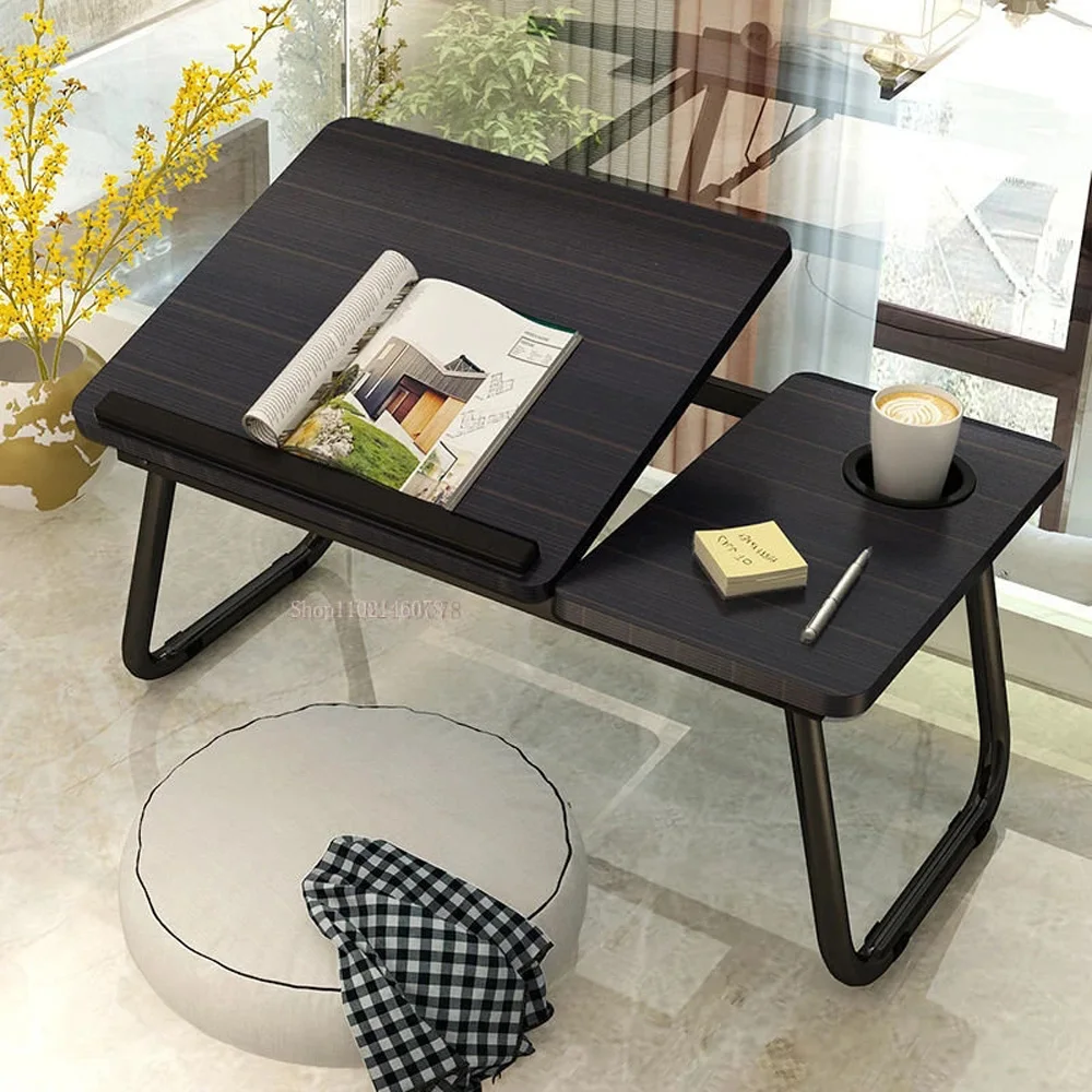 

Portable NEW Folding Laptop Table Computer Desk Bed Table Sofa Small Desk With Cup Holder Study Table Notebook Table muebles