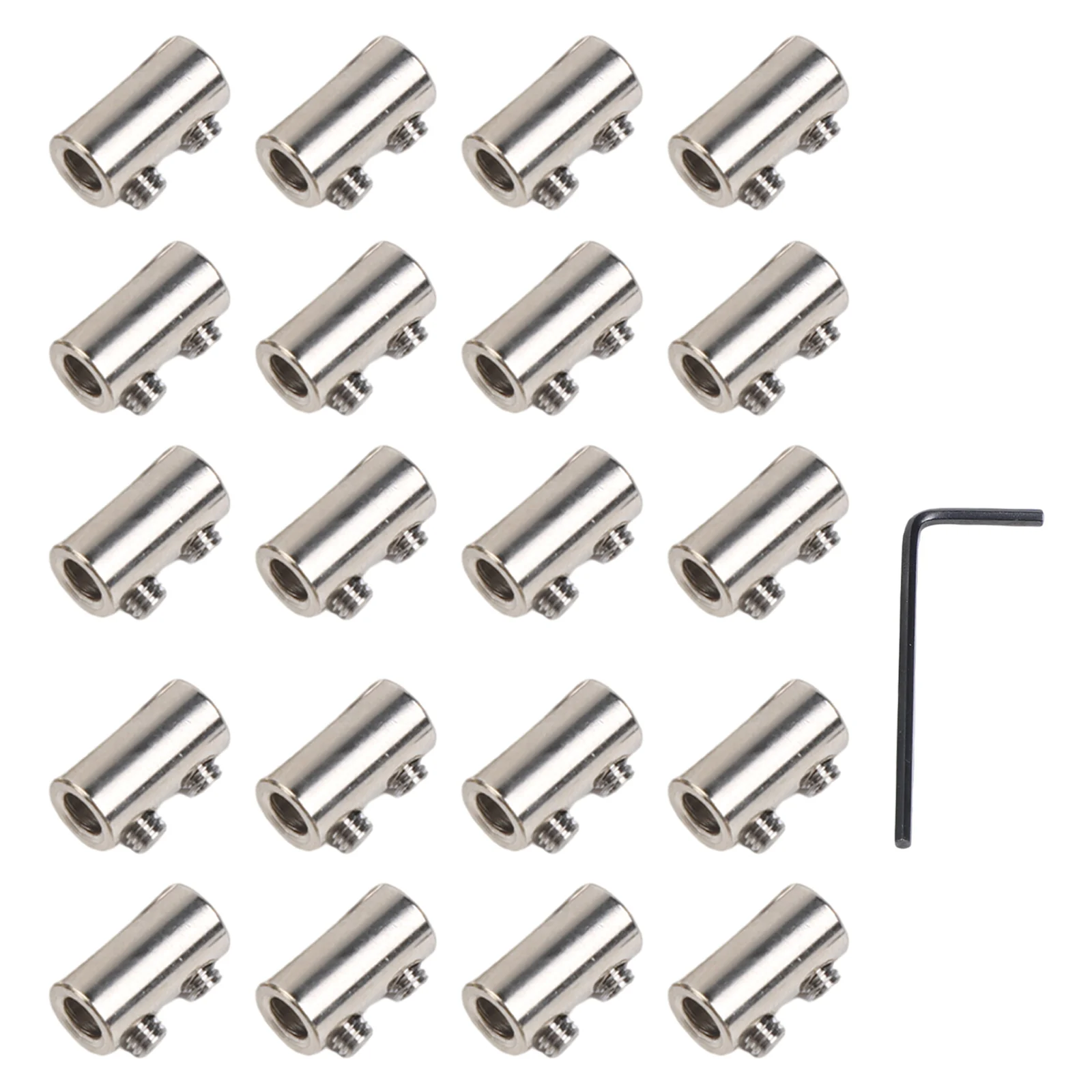 20pcs Wire Rope Clips for Reliable Connections in Demanding Applications Including Outdoor Rigging and DIY Projects