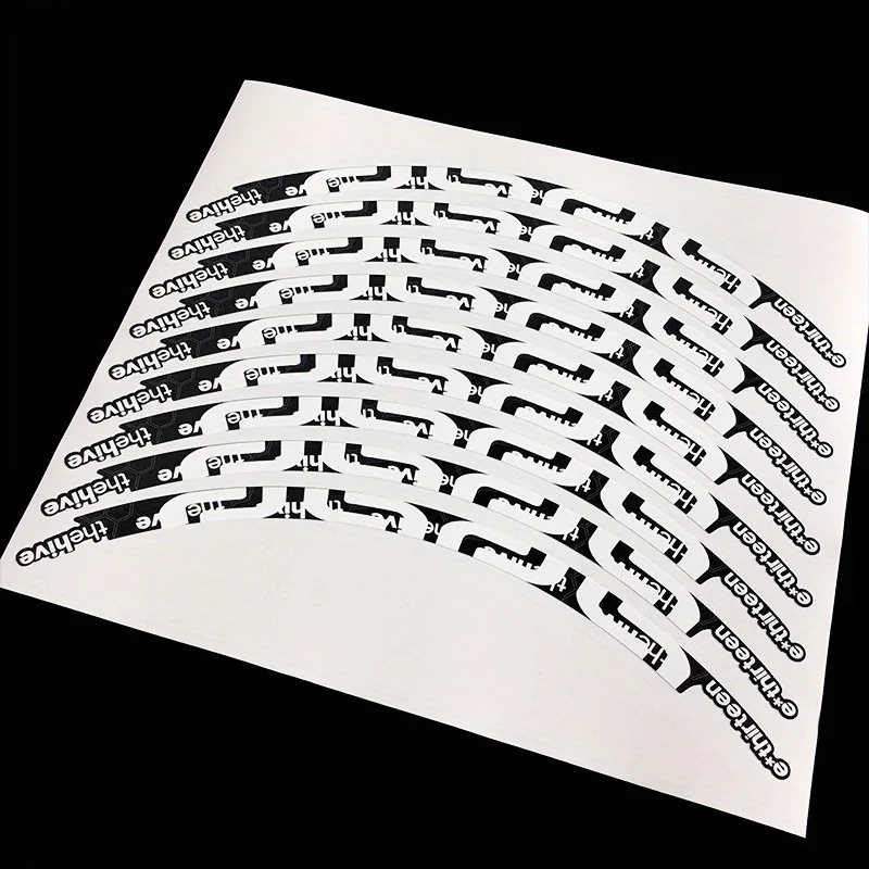 8-teiliger Mountainbike-Felgenaufkleber – 26-Zoll-Radsatz, rot/gelber Radaufkleber mit E13-Bolzenmuster für schwere Fahrradfelgenwickel