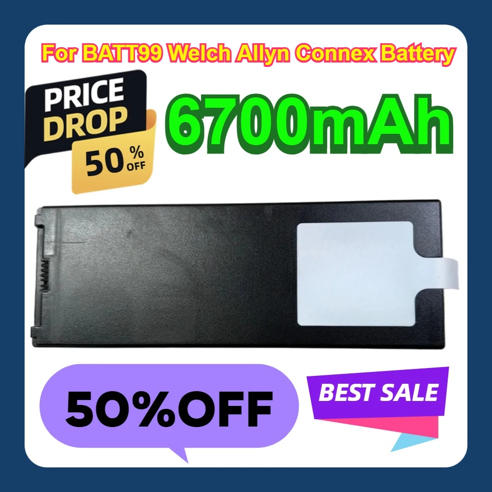 

For BATT99 Welch Allyn Connex 6700mAh Battery