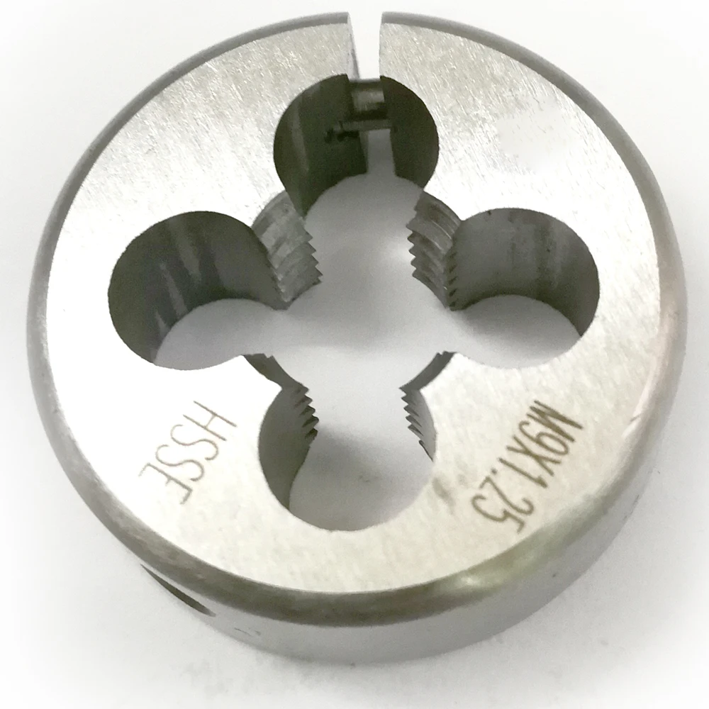 HSSE Metric Screw Split Die M9 Fine Thread cutting Adjustable dies M9X1.5 M9X1.25 M9X1 X0.75 X0.5 for stainless steel