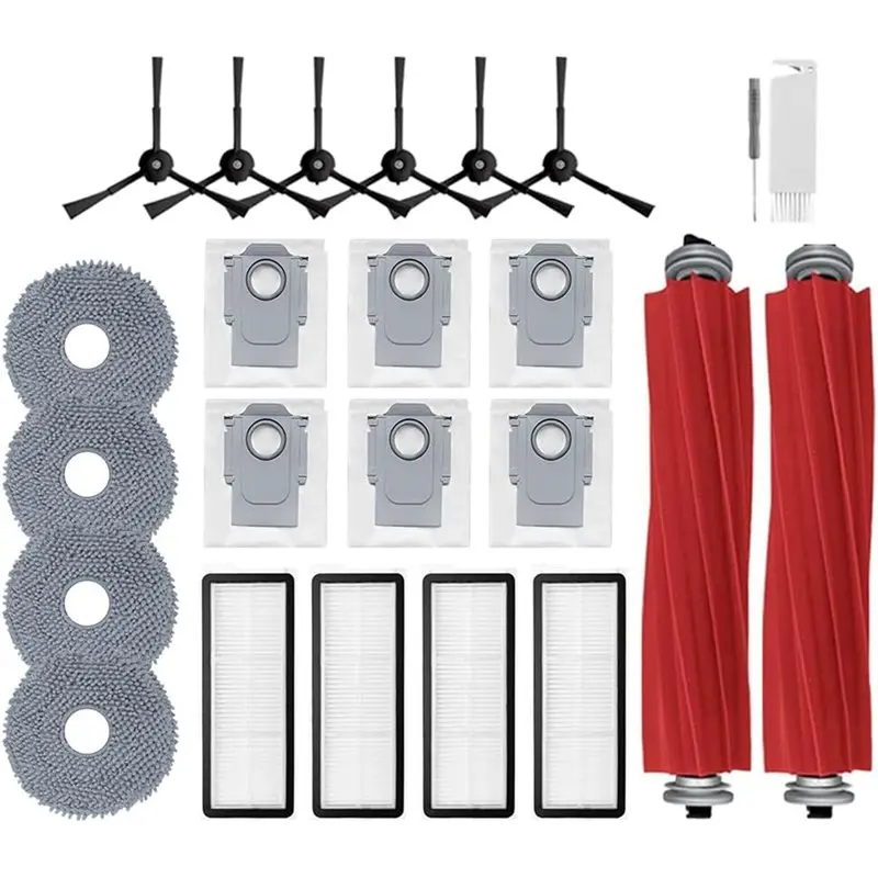 

【BEST WISHES】для комплекта аксессуаров Roborock Qrevo S, 24 шт., запасные части для робота-пылесоса Qrevo S/Qrevo Plus/Qrevo Pro