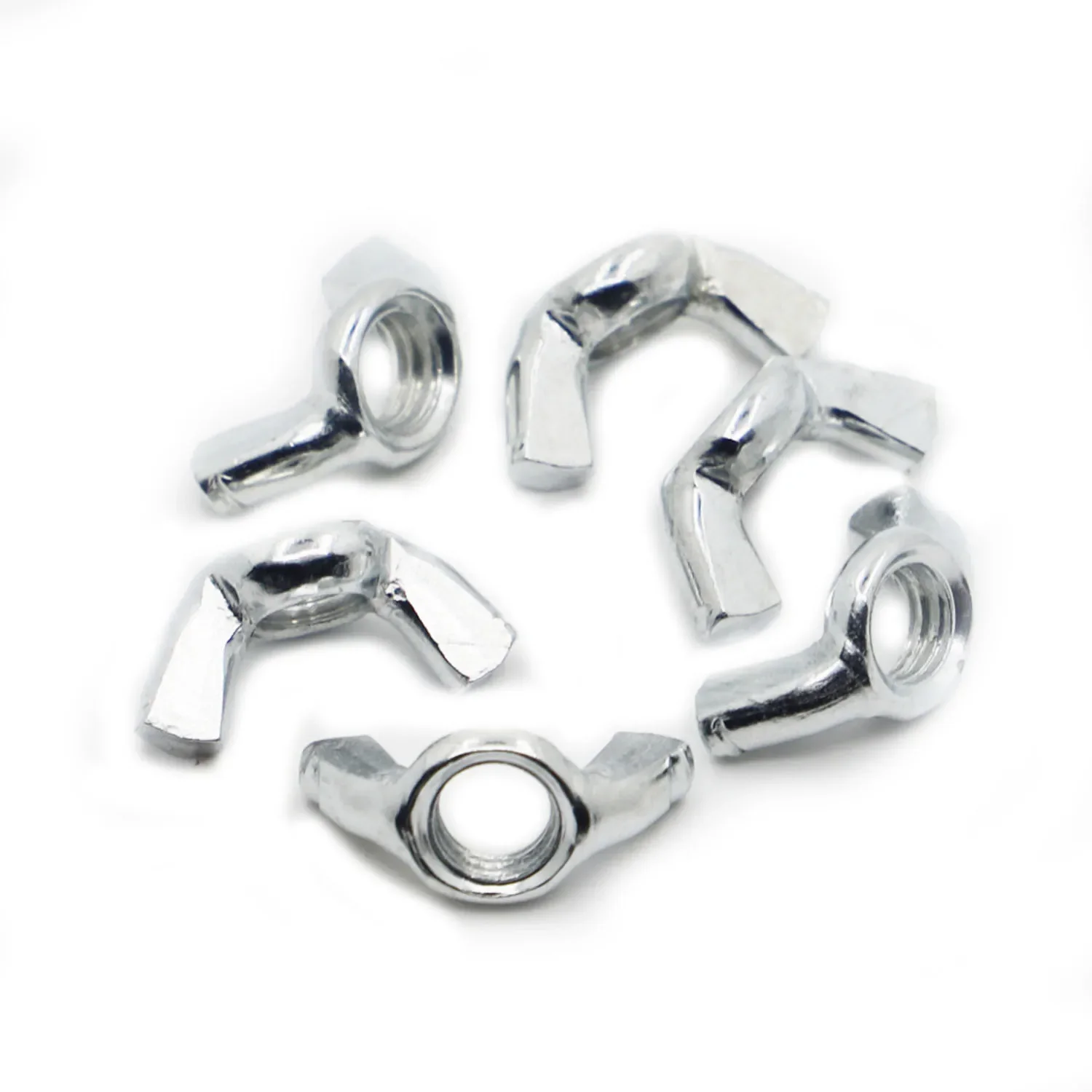 5/10pcs M3 M4 M5 M6 M8 M10 M12 Zinc-plated Carbon Steel Hand Tighten Nut Butterfly Nuts Wing Nuts DIN315