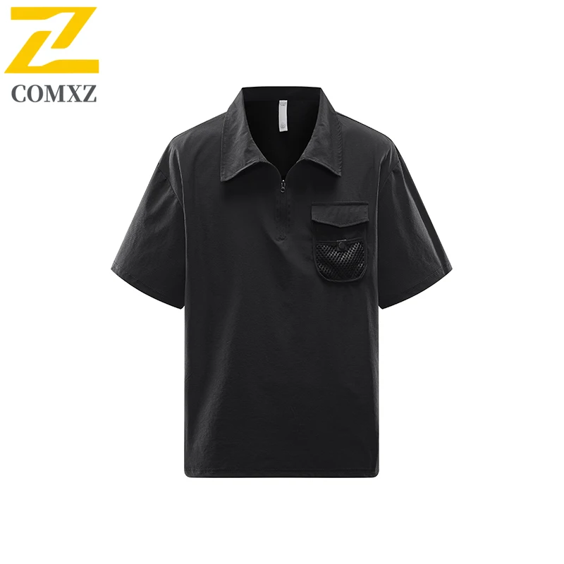 Ice Silk Men Shirt Summer New Retro Comfortable Breathable Anti Wrinkle Workwear Shirt Outdoor Hiking Camping Semi-sleeve Shirt