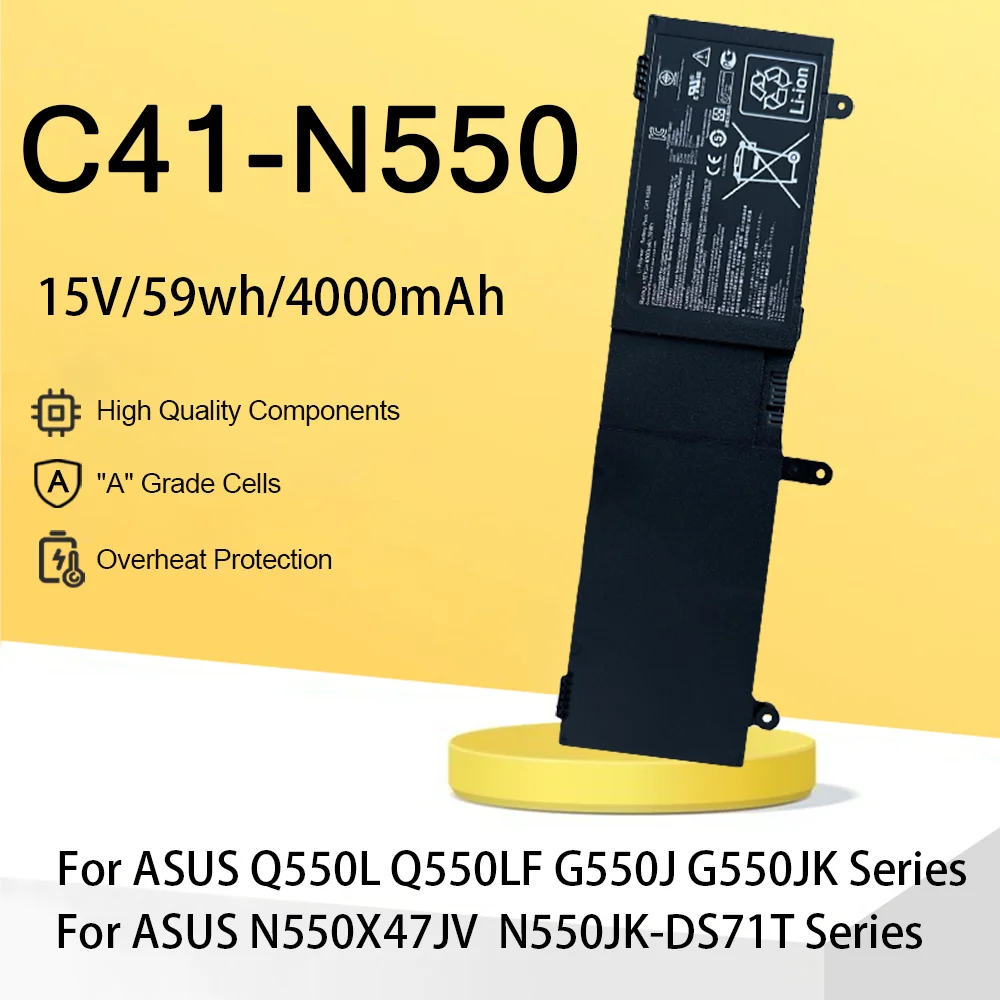 

C41-N550 аккумулятор для ноутбука ASUS N550 N550J N550JA N550JV N550JK Q550L Q550LF N550X47JV G550JK G550JK