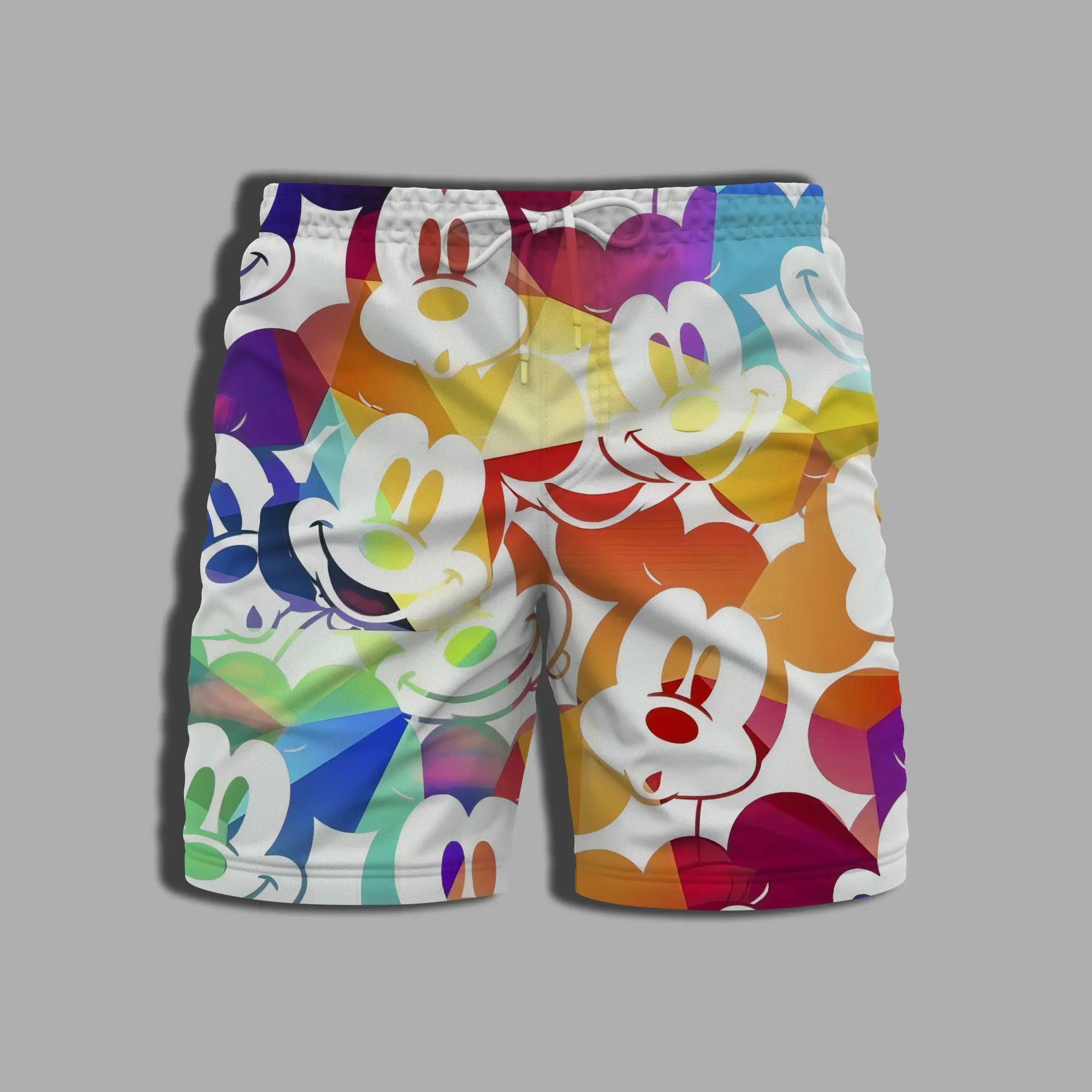 Pants Male Shorts for Women Beach Disney Mickey Whole Swimsuit Gym Printing Bathing Suit Man Men's Clothing Summer Swim Disney