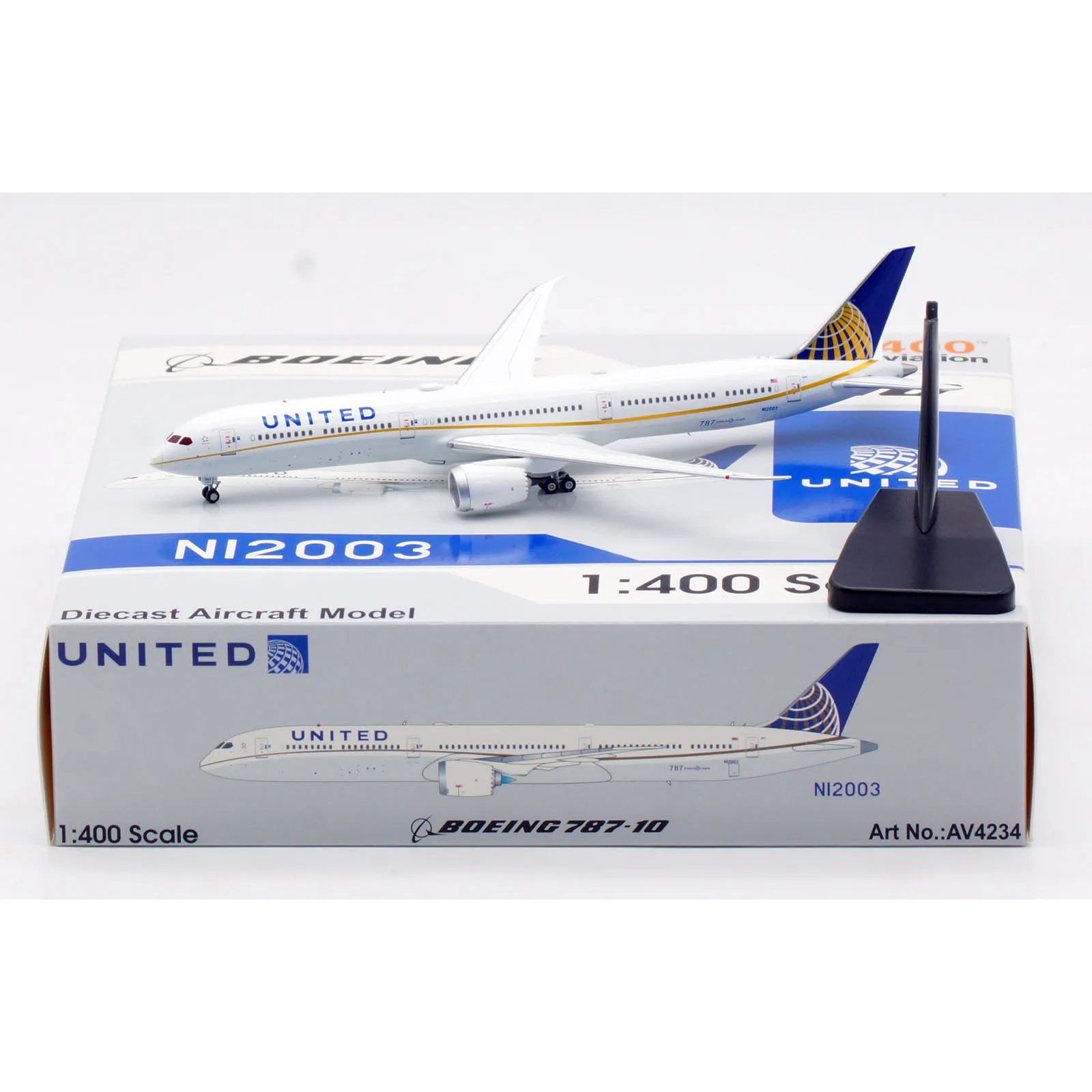 

AV4234 Alloy Collectible Plane Gift Aviation 1:400 United Airlines "StarAlliance" Boeing B787-10 Diecast Aircraft Model N12003