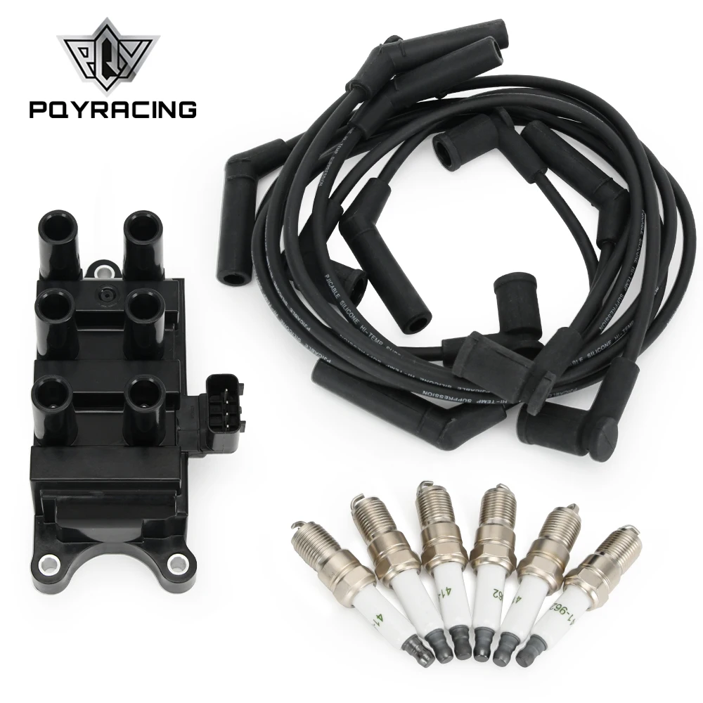 

Ignition Coil And Spark Plug And Wires For Ford F150 E150 Taurus Mazda Mercury FD498 5F2Z-12029-AD 1F2118100 1F2U12029AC