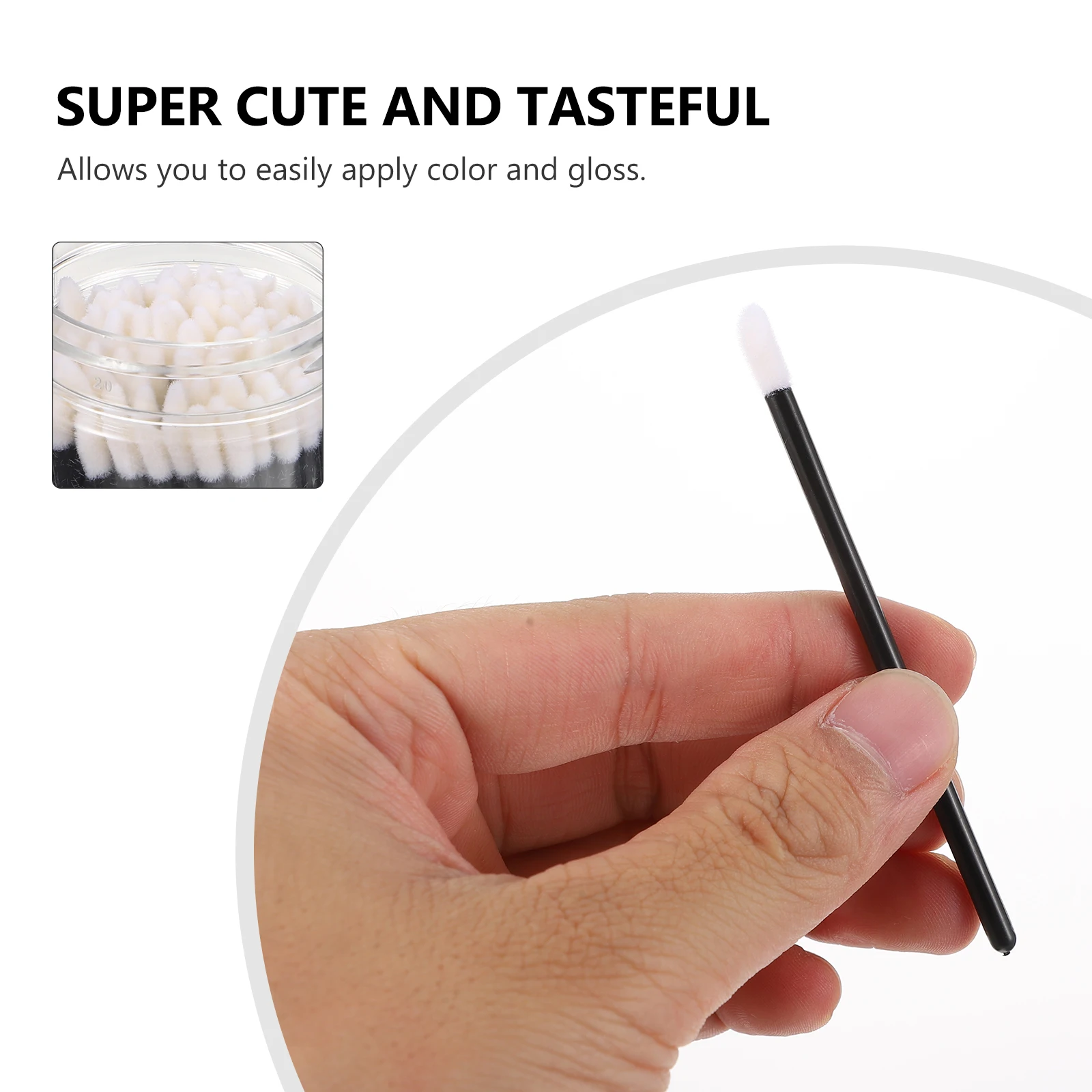 

100 Pcs Brush Disposable Lipstick Applicator Disposable Lip Brushes Gloss Makeup Tool Supplies Professional Home Travel Use