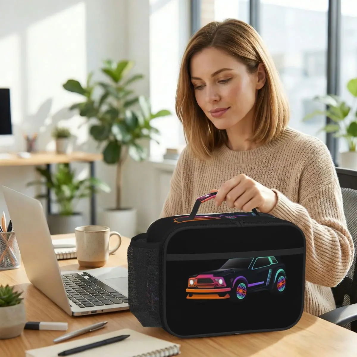 Rocket League Fennec Insulated Lunch Bag for Women Office Cooler Thermal Food Box Tote Portable Lunch Boxes Container