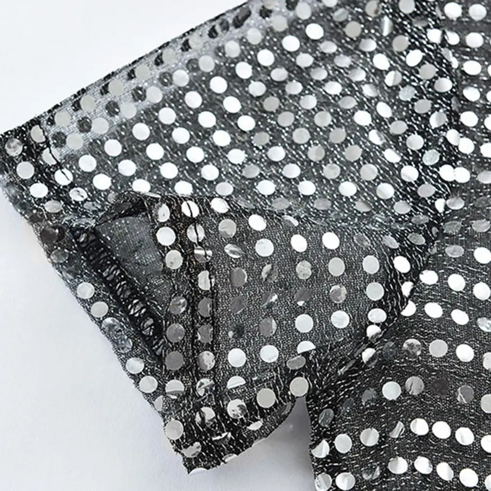 Мужская футболка с блестящими пайетками, блестящая свободная джазовая футболка в стиле хип-хоп, топ для современных танцев, блузка, сценическое выступление, ночной клуб, костюмы для фестивалей