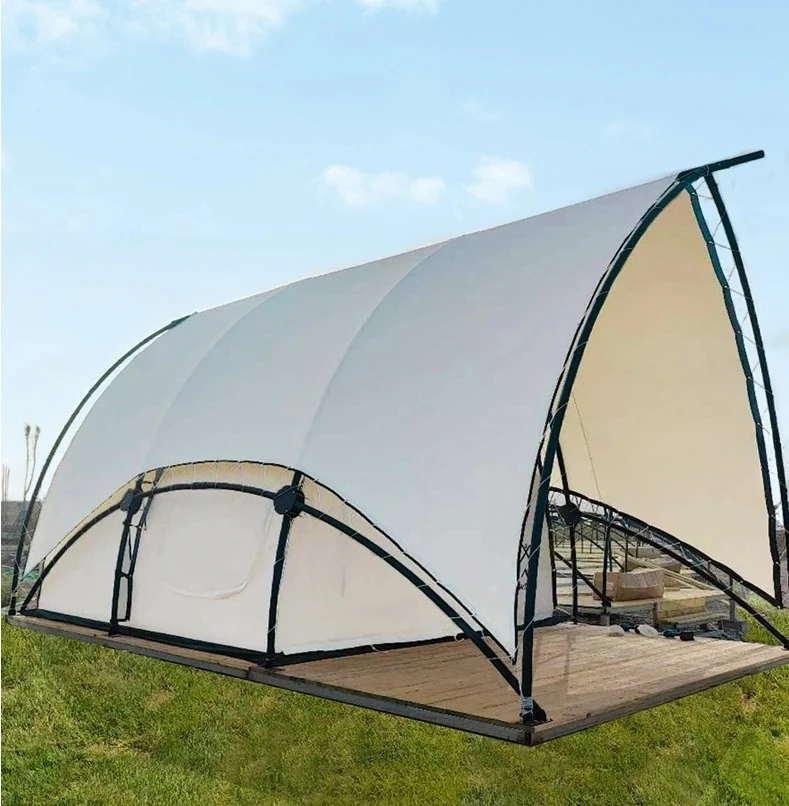 

Premium Luxury Hotel Tent Windproof Sailboat-Shaped Thickened Oxford Fabric for Outdoor Camping and Scenic Areas