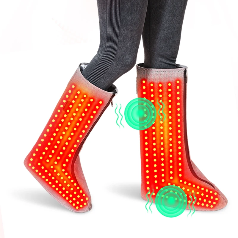 

Red Light Therapy Boots - 3 Gear Heat & Massage,Relieves Joint Pain&Varicose Veins Discomfort,Aids Sports Recovery For Seniors