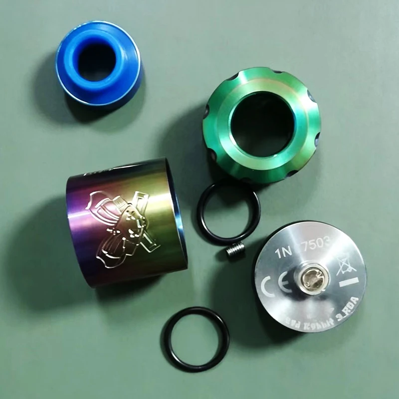 Dead Rabbit V3 RDA 24mm Tank Replacement Single/Dual Coil Steel Material for 510 spare partsThread Mod - view 5