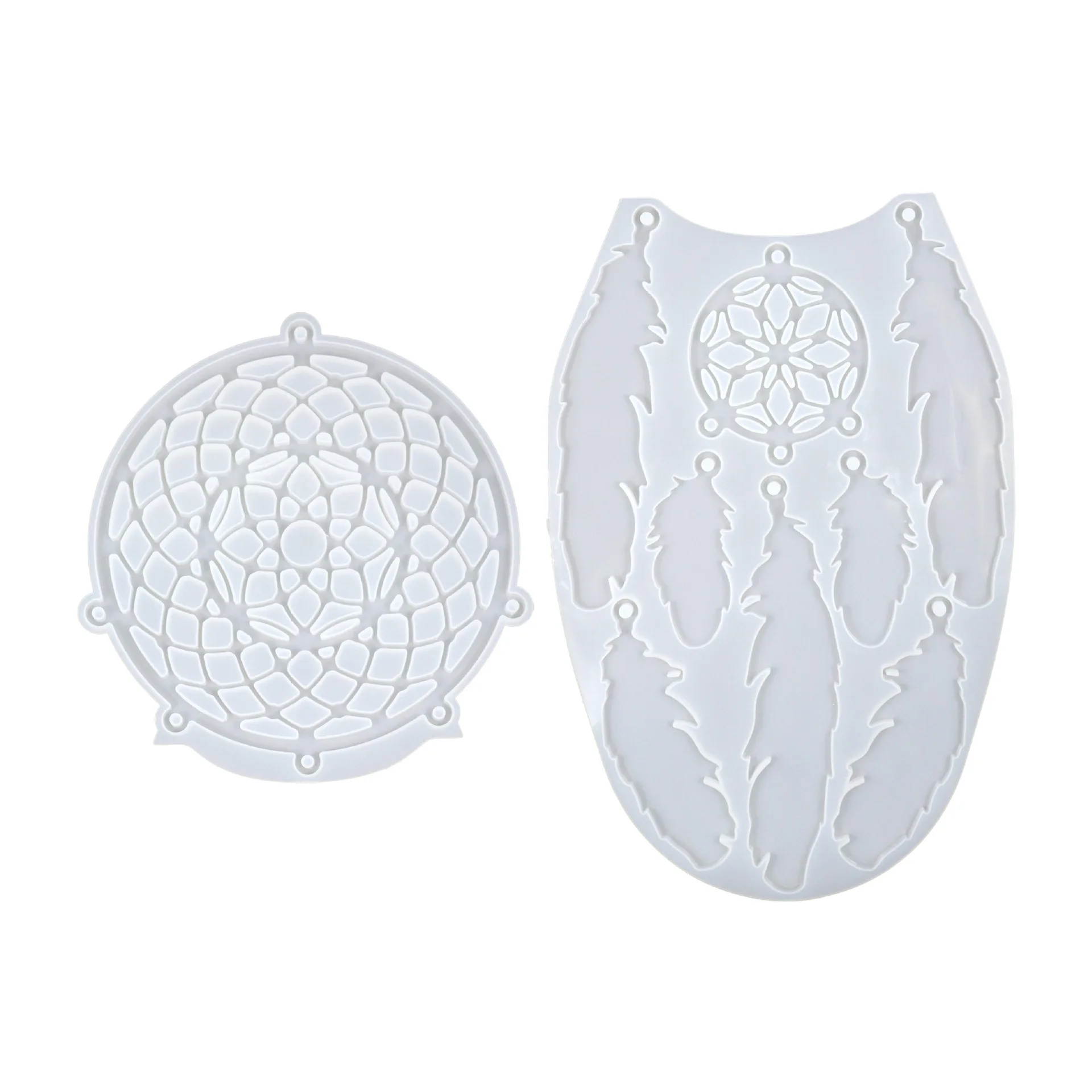Large pendant DIY shop dream net silicone mold made of epoxy resin can be used for wall decoration pendant accessories