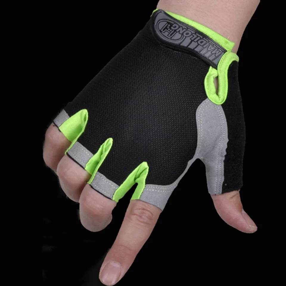 Dropshipping Cycling Anti-slip Anti-sweat Men Women Half Finger Gloves Breathable Anti-shock Sports Gloves Bike Bicycle Glove