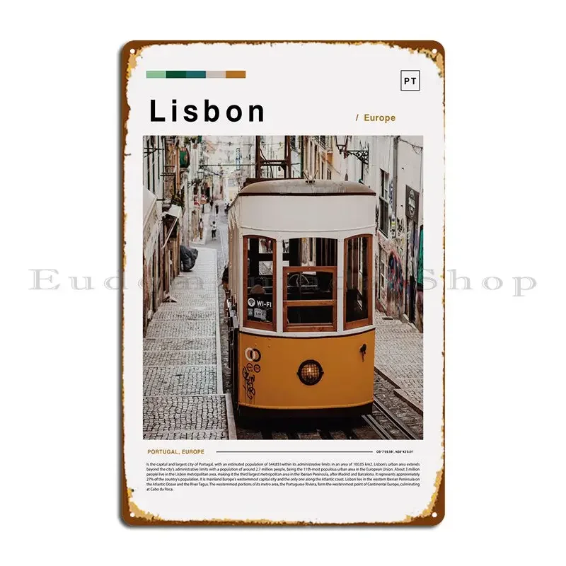 المناظر الطبيعية علامة معدنية خمر جدار ديكور نادي تخصيص تصميم تين تسجيل ملصق