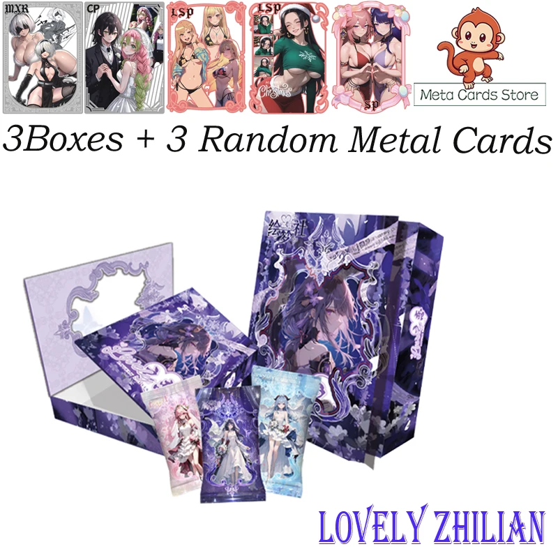

Новейшая коллекционная карта богини LOVELY ZHILIANG Spicy Card Doujin Booster Box Hobby Anime Card Toys