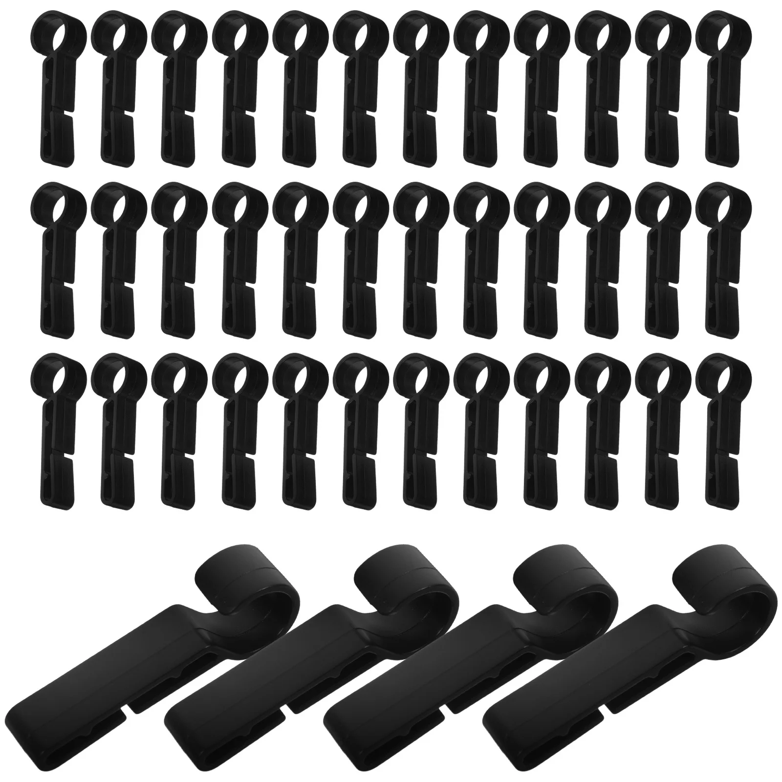 100Pcs Clips Headlamp Clip Plastic Hard Hat Light Clips Hardhat Accessory Replacement Hook for Hardhat Headlamp Secure