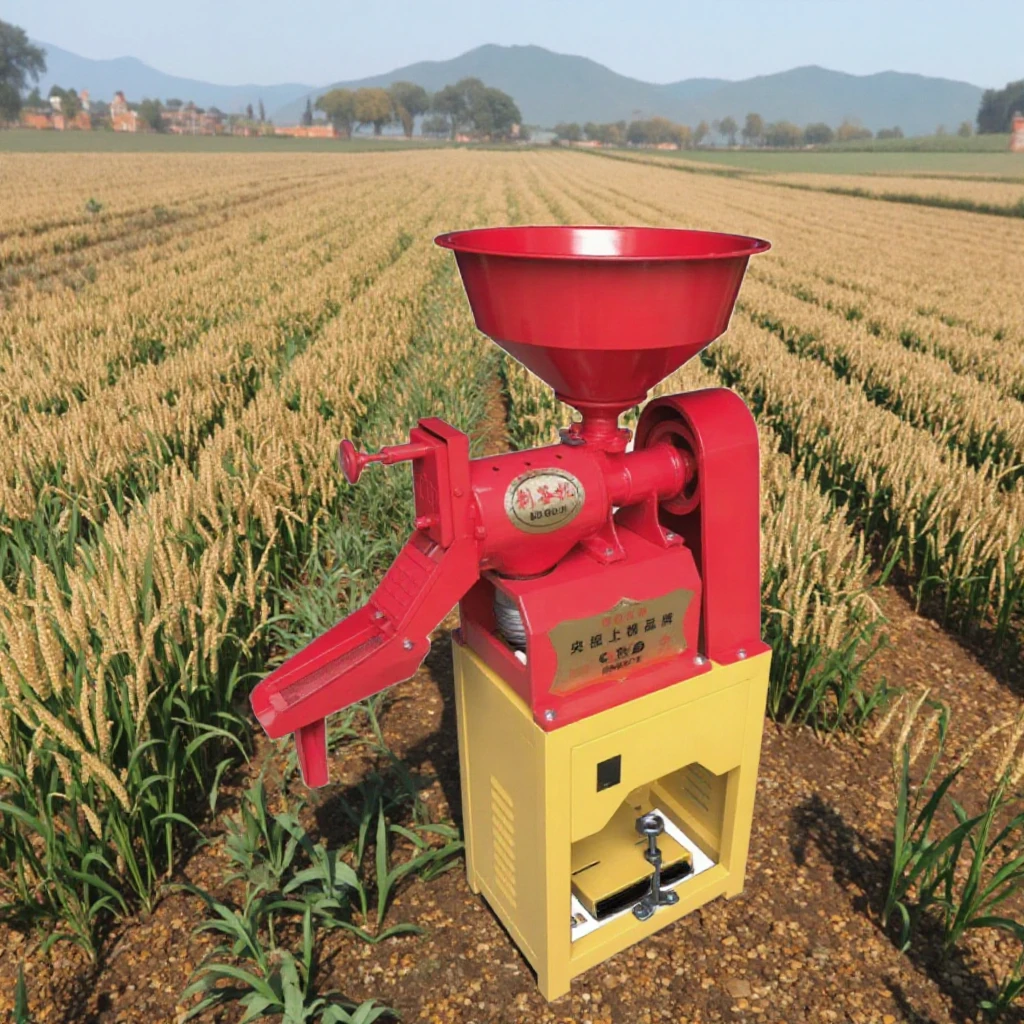 

6N40 Rice Mill Machine New Design Home Use Farm Machinery with /Electric Motor 220V Powder Type for Home and Farm