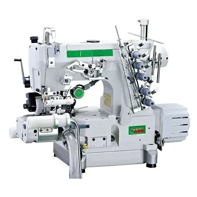 

LR 600-33AC/AWT Industrial Interlock Sewing Machine Automatic Right Cutter Manual Feed Garment High Speed Lockstitch Chain