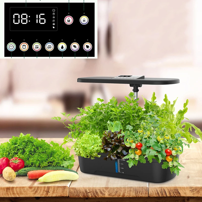Système de culture hydroponique, kit de jardin d'herbes d'intérieur