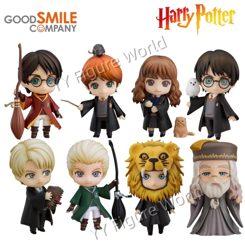 En Stock, Figuras Originales de Good Smile Company GSC Nendoroid de Harry Potter, Ron Weasley, Hermione Jean Granger, Draco Malfoy, Juguetes de Anime
