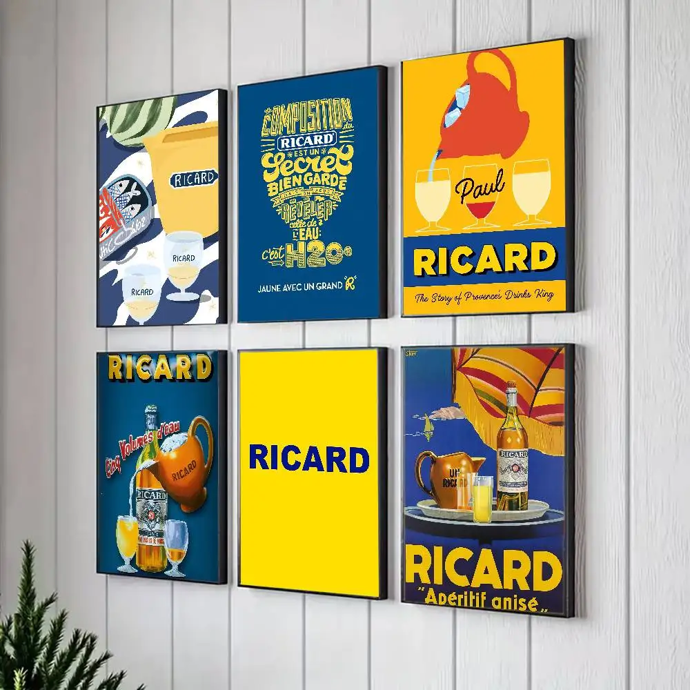 R-RicardES Beer Poster for Living Room, Bedroom, Office, or Bar, Frameless, Indoor Use, Bedroom Wall Art.