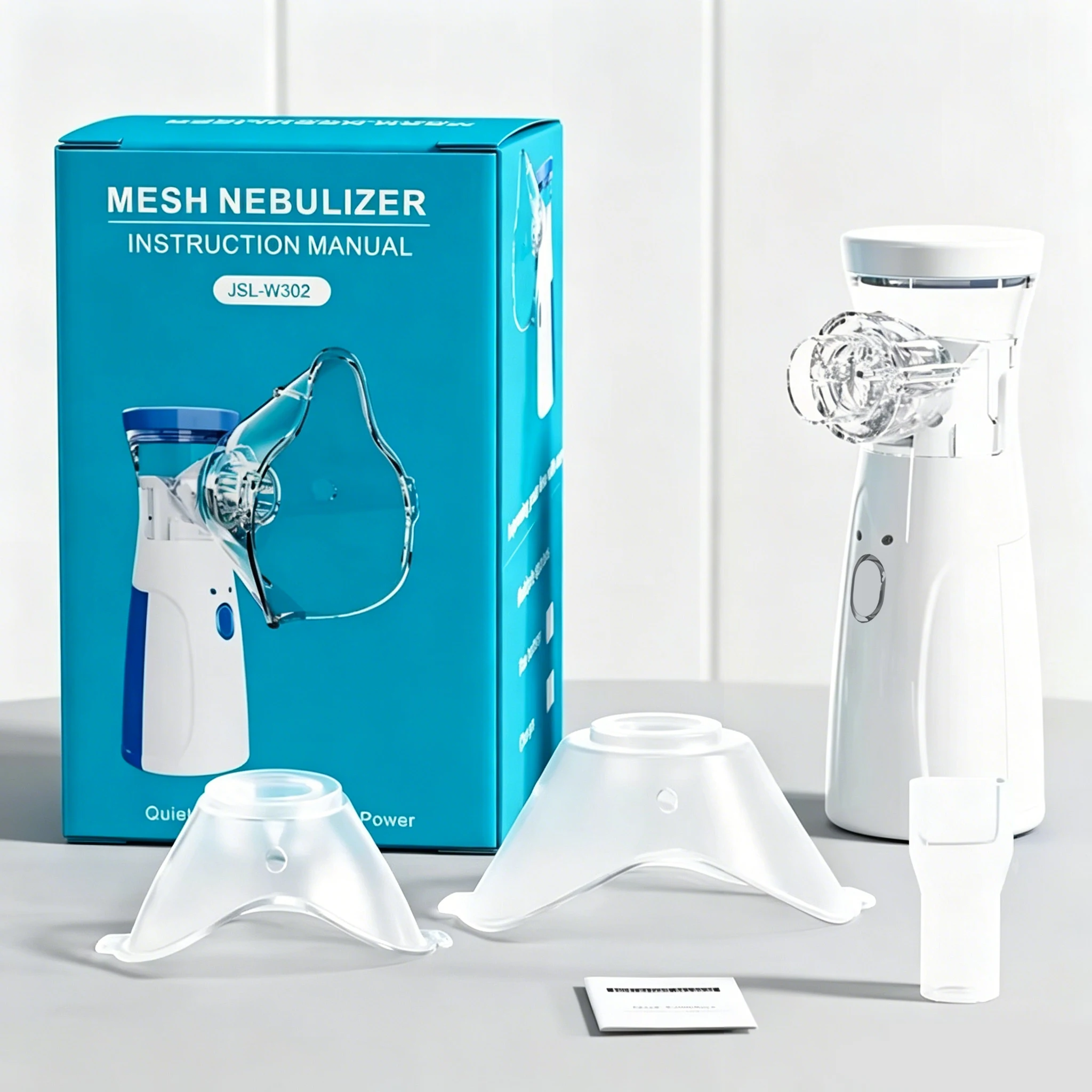 Nebulizador de malla silencioso portátil para la tos y el asma, inhalador para niños y adultos, nebulizador con mascarilla, compresor, humidificador portátil para el hogar y viajes