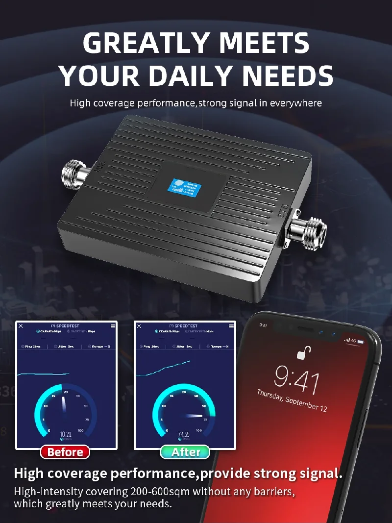 جديد 700 800 850 1700 1800 1900 2100 2600 MHz B66 B28 B25 B8 B7 B5 B4 B3 B2 B1 الخلوية مكبر للصوت المحمول إشارة الداعم مكرر #5