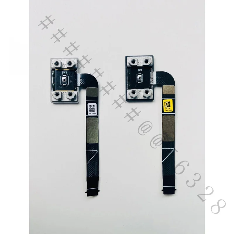 QAA+New Fingerprint Reader Power Button Switch Board With Flex Cable 03X32F 3X32F For Dell XPS 13 Plus 9320 Ultrabook Biometric