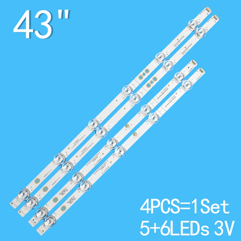 

778mm LED Backlight Strips for Hisense 43 inches HZ43E3D JL.D425B1330-003AS-M-V02 HD425X1U71-T 43A7100FTUK 43AE7000FTUK H43A7300