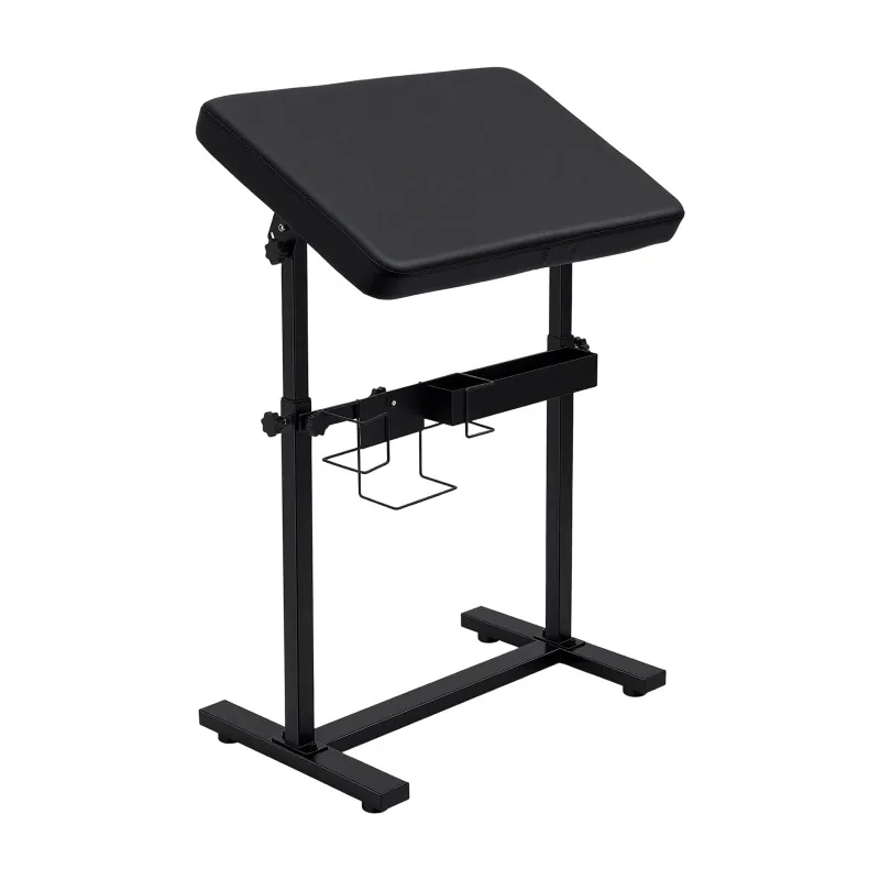 Tattoo Armrest Stand, Height Adjustable Armrest Bracket with Storage Box & Non-slip Feet, 50kg Load for Salon Studio Home