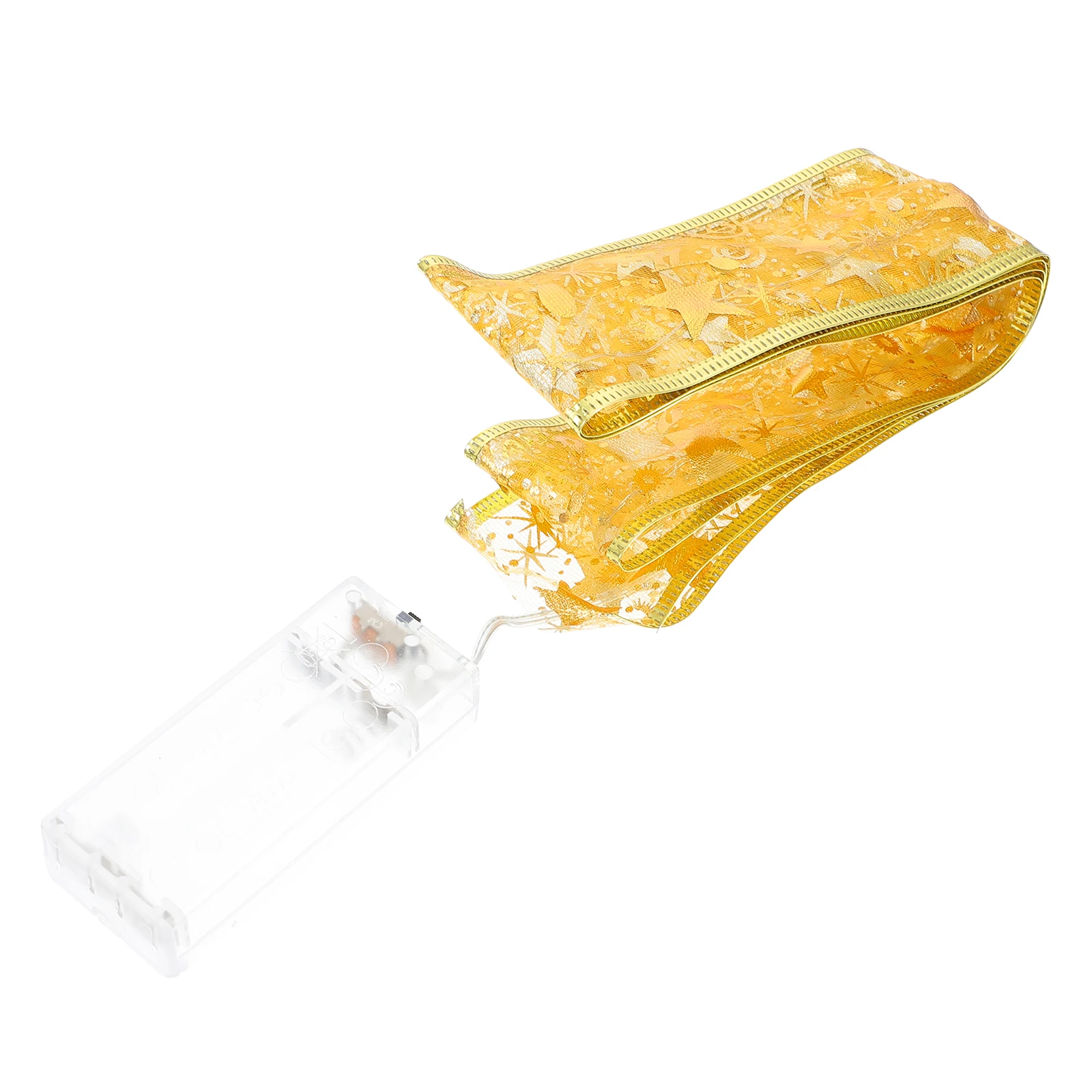 1Pcs Luminous Ribbon Creative Chic Glowing Ribbon Xmas Party Light Strip Christmas Tree Decor Light Strip Decorative Lighting