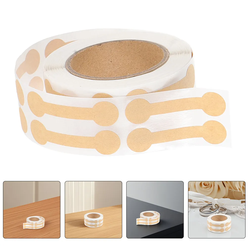 

1 Roll Blank Kraft Jewelry Price Tag Stickers Rustic Minimalist Adhesive Labels for Earrings Rings Necklaces Bracelets Watches