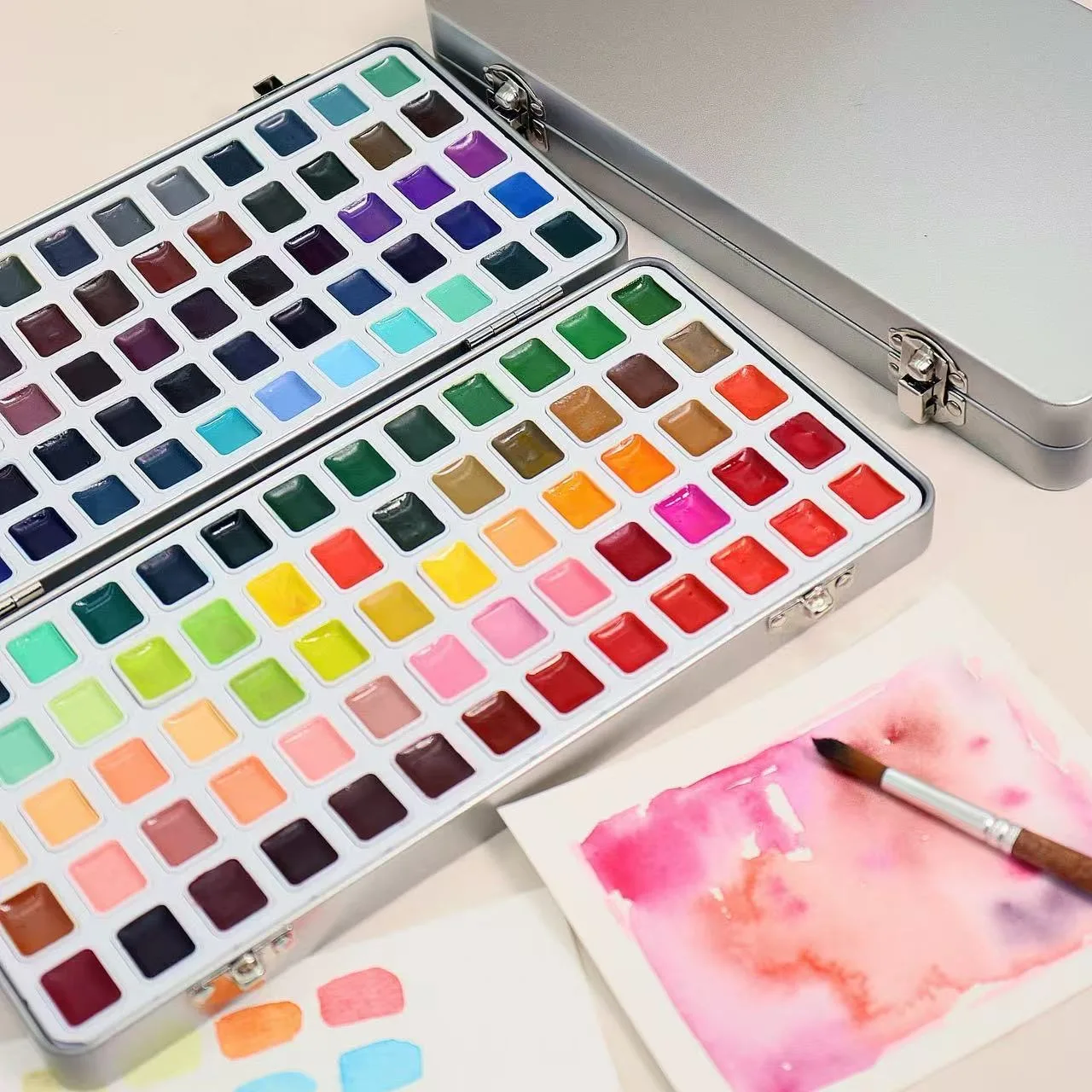 Kunstenaars aquarel korrelende kleuren 24/36/48/60/98/130 kleuren 1 ml transparant acuarela professionele pigmentbenodigdheden