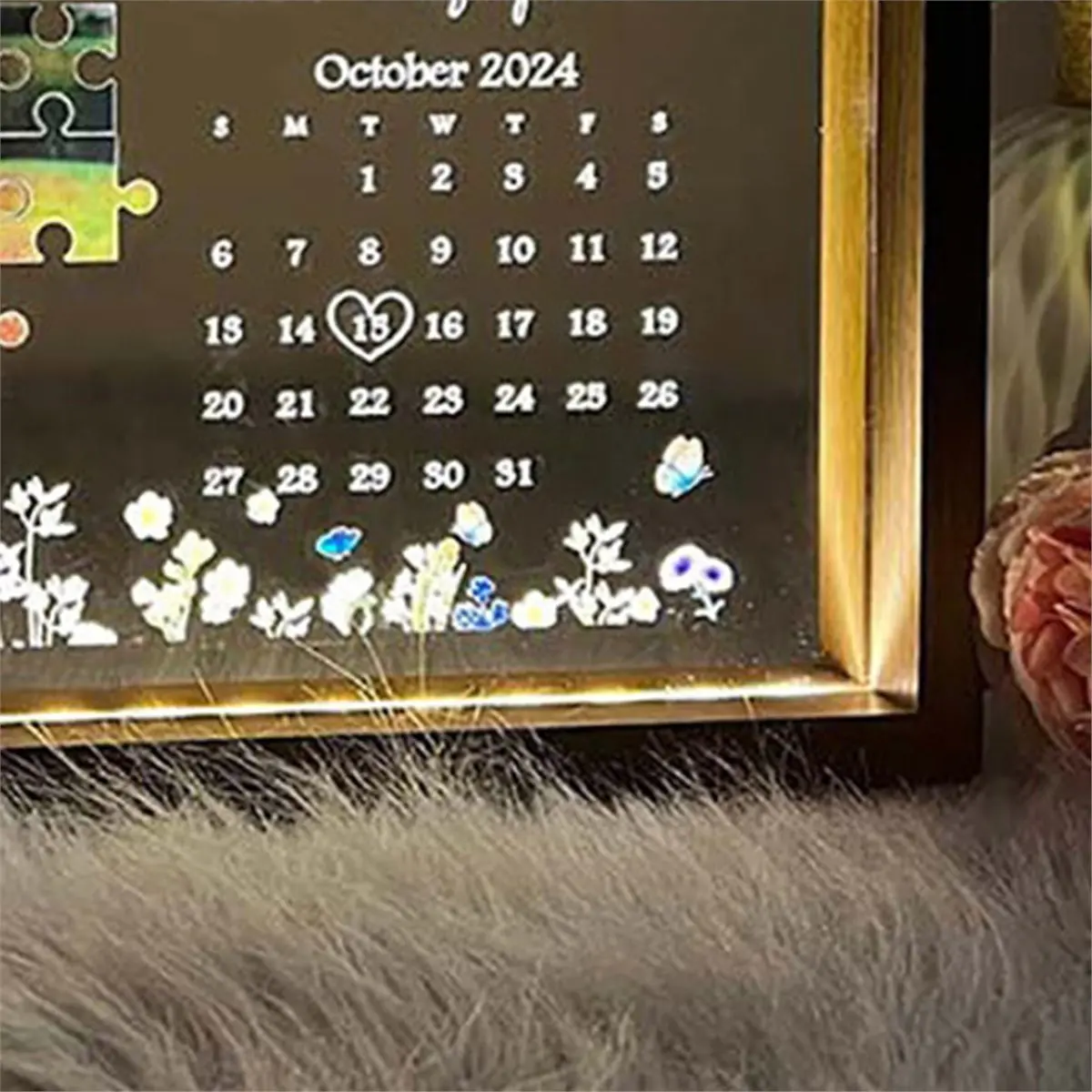 Utility Design Personalized Couples Gifts Acrylic Plaque Picture Frame Acrylic Lamp Photo Anniversary Wedding Valentines Day Gif