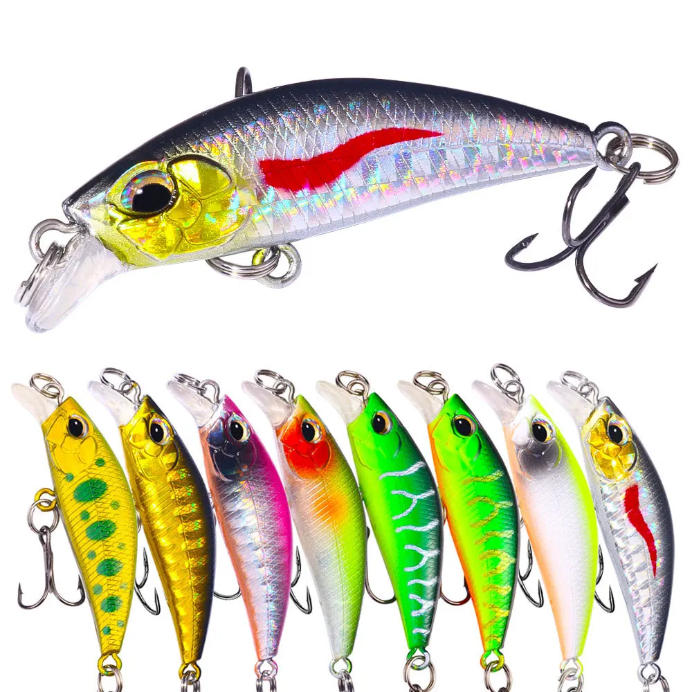 

Sinking Mini Minnow Lure 5cm 3g Bionic Hard Bait Bass Perch Snapper Freshwater Saltwater Outdoor Fishing Tackle