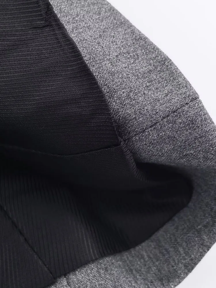 2025 frauen Herbst Blazer Mäntel Kausalen Solide Zweireiher Weibliche Elegante Straße Blazer Oberbekleidung Kleidung