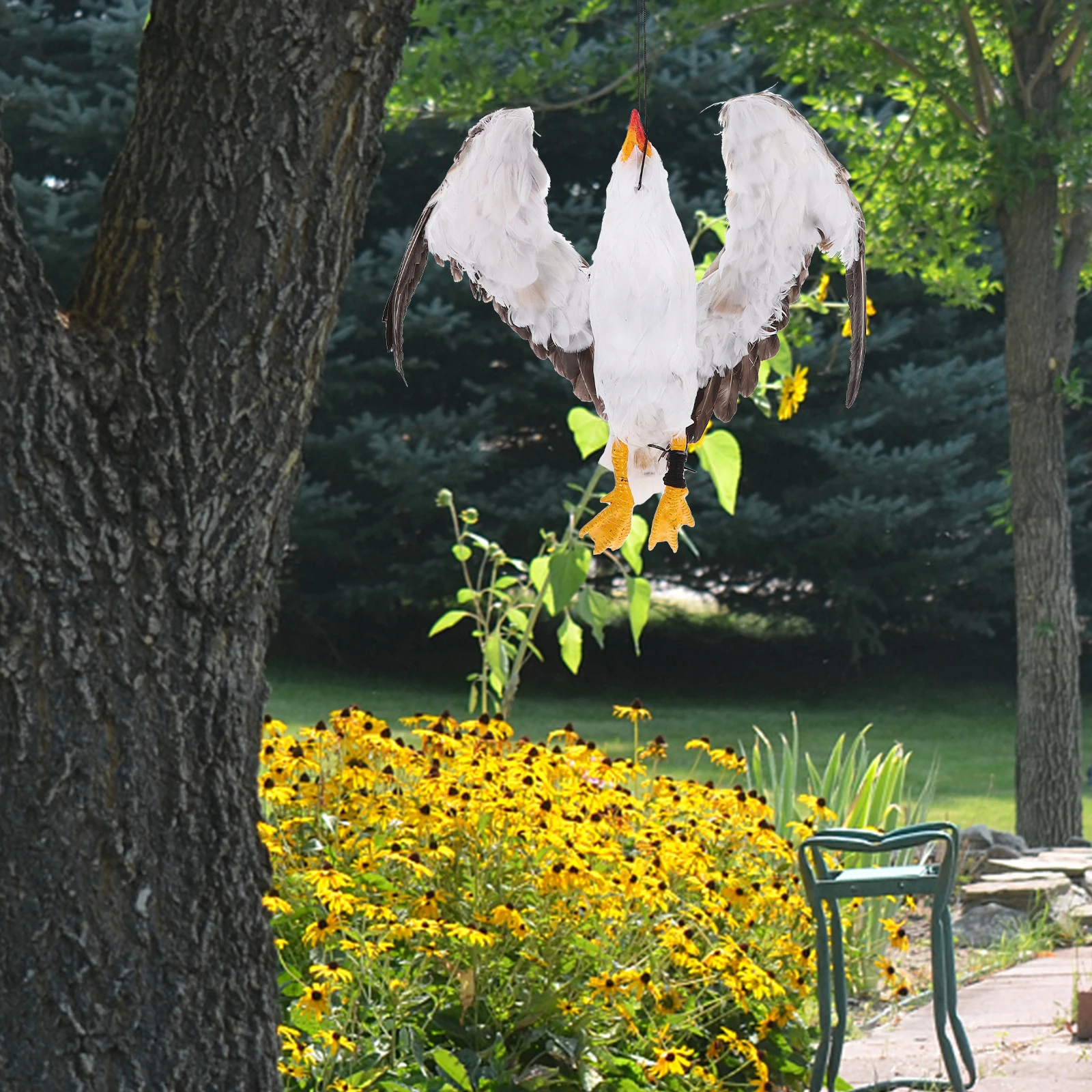 

Simulation Dead Realistic Fake Seagull Decoration Outdoor Home Durable Plastic Seagull Repellent Garden Sculpture