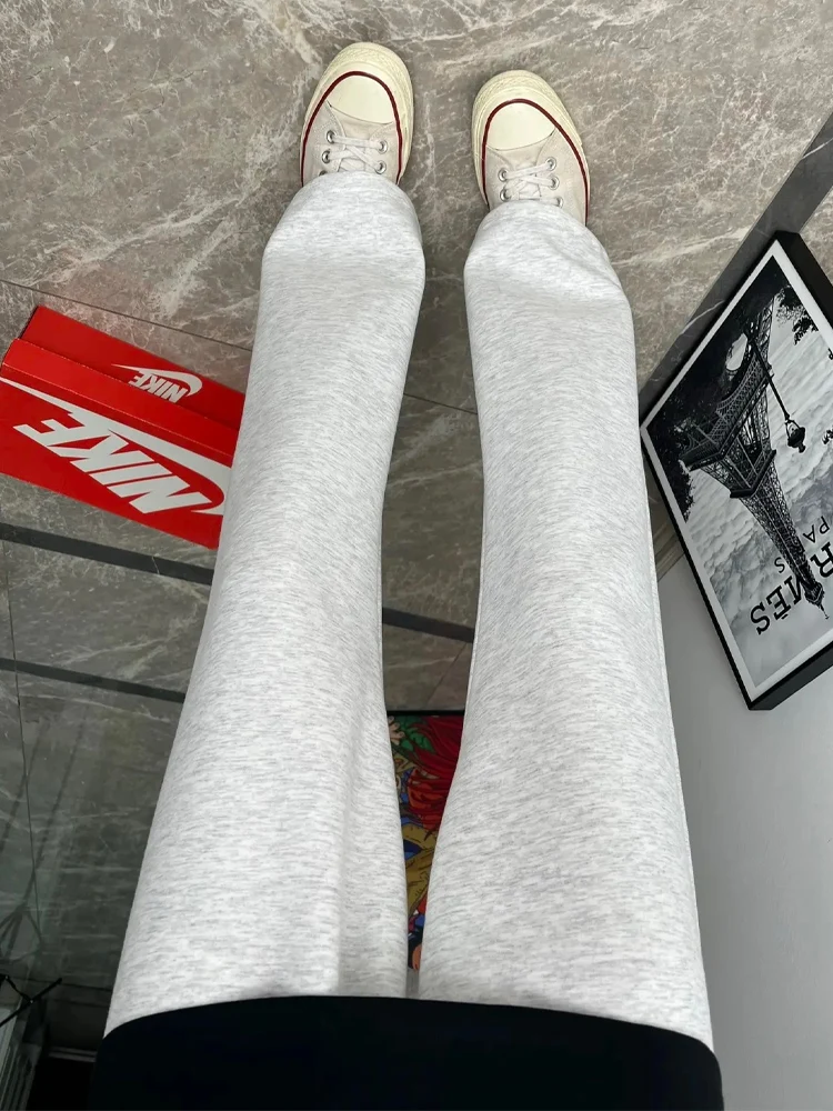 

Мужские повседневные брюки American Sle, прямые брюки для баскетбола и бега с высокой талией, осенние длинные брюки