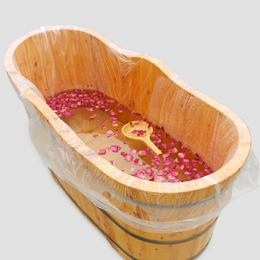 

10 шт., сумка для ванны, одноразовый утолщенный чехол из полиэтилена высокой плотности для домашнего использования в отеле, салоне, практичный аксессуар для защиты ванны