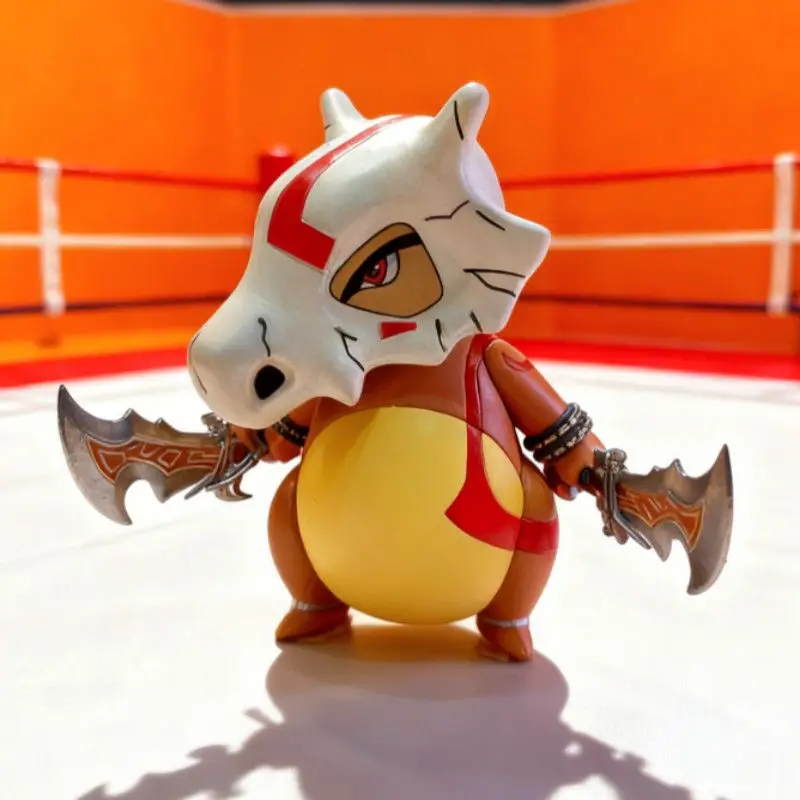 

Pokemon Cubone X Warrior Chibi Figurine Model Gift Car Dashboard Ornament Collectible Anime Toy Cute Style