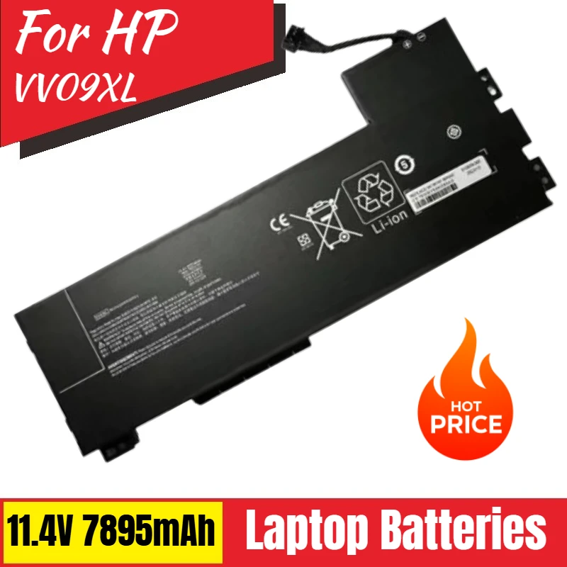 

Laptop Battery VV09XL 11.4V 7895mAh for HP ZBook 15 G3 G4 Series 808398-2C2 808398-2C1 808452-005 HSTNN-DB7D HSTNN-C87C