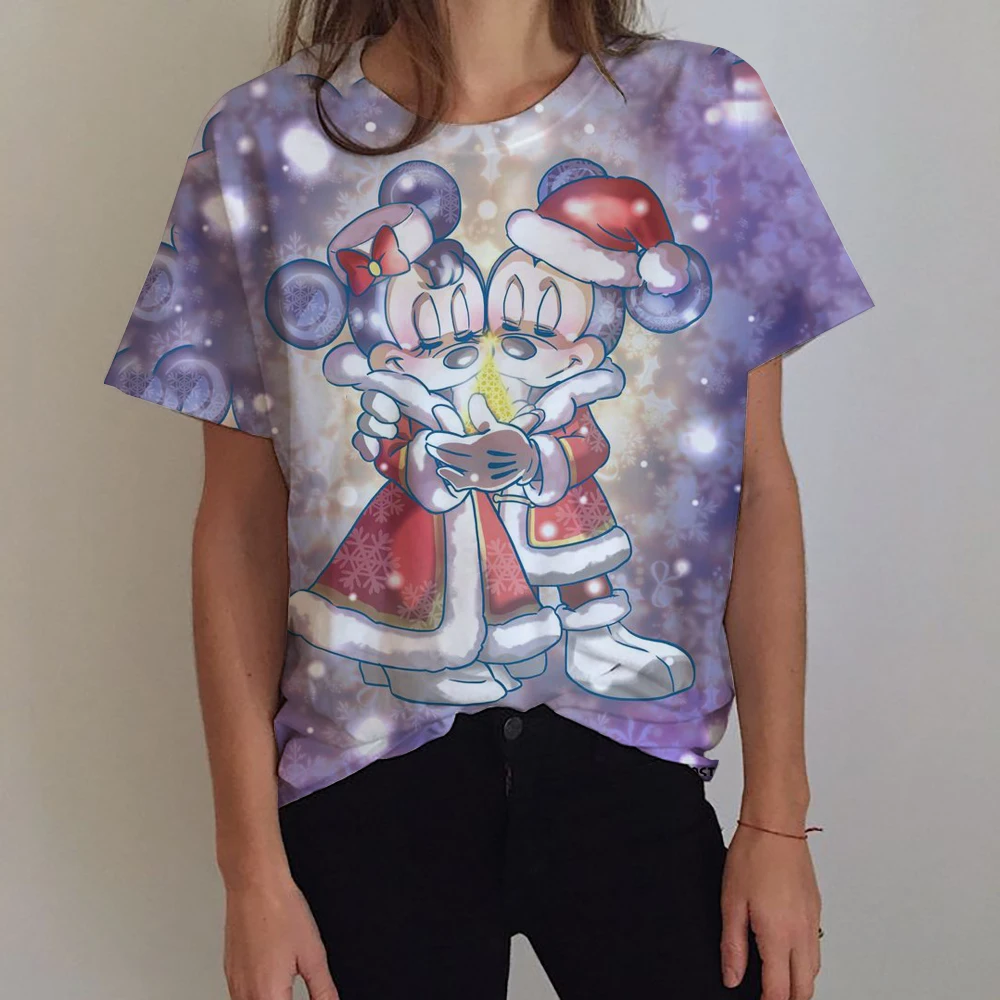 Женская футболка Harajuku, одежда с короткими рукавами и графикой, женский топ, новая женская футболка 90-х годов, модная одежда с принтом Микки Мауса