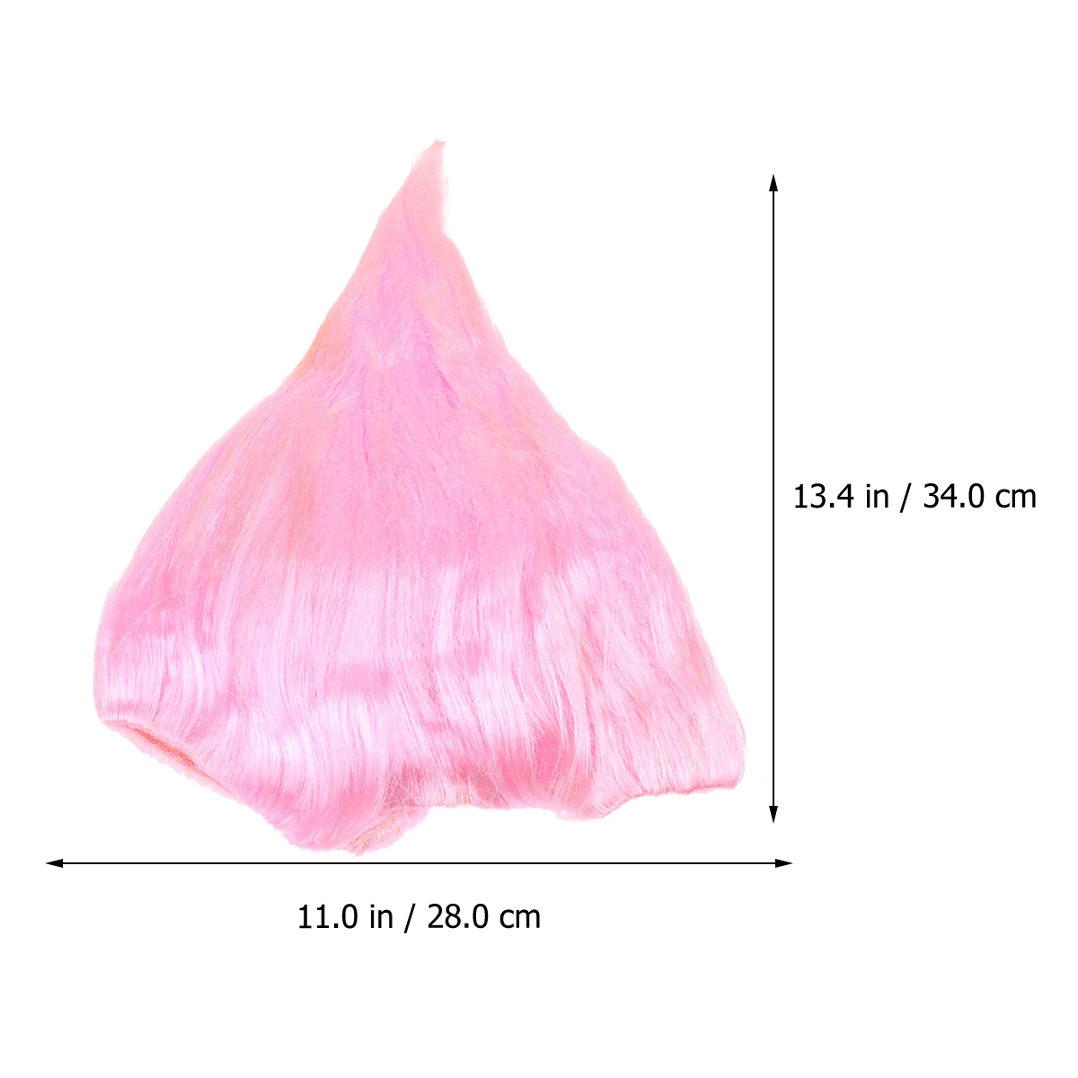 

Flame Shape Durable K-silk Halloween Cosplay Party Synthetic Fiber Bright Color Elf Costume True Hair Feel Safe Use Carnival