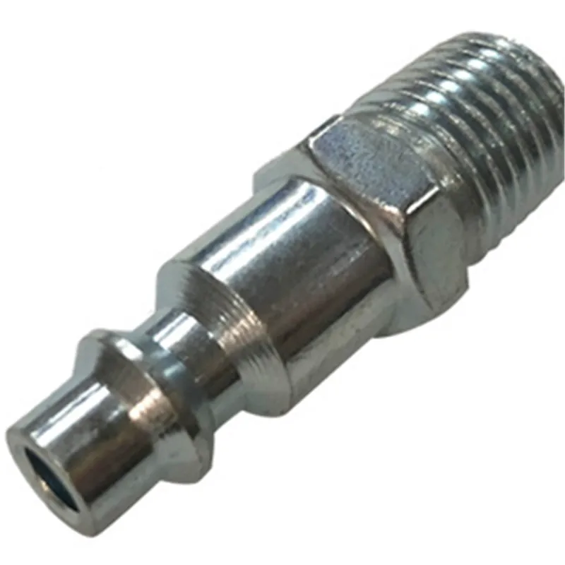 

5Pcs Air Line Fitting Compressor Release Connectors 1/4 Inch NPT External Thread Pneumatic Quick Coupling Male Connector