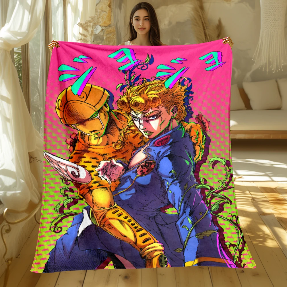 1pc Comic Characters Print Four Seasons Blanket Sofa Bed Cover Soft and Fluffy Blanket Soft Warm Flannel Throw Blanket Gift Art